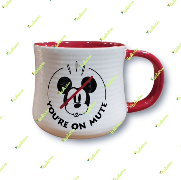 DISNEY PARKS MICKEY MOUSE YOU'RE ON MUTE MUG - Picture 1 of 5